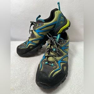 Merrell Capra Sport GORE-TEX® Trail Hiking Shoes Boots Men’s 9M Blue and Lime